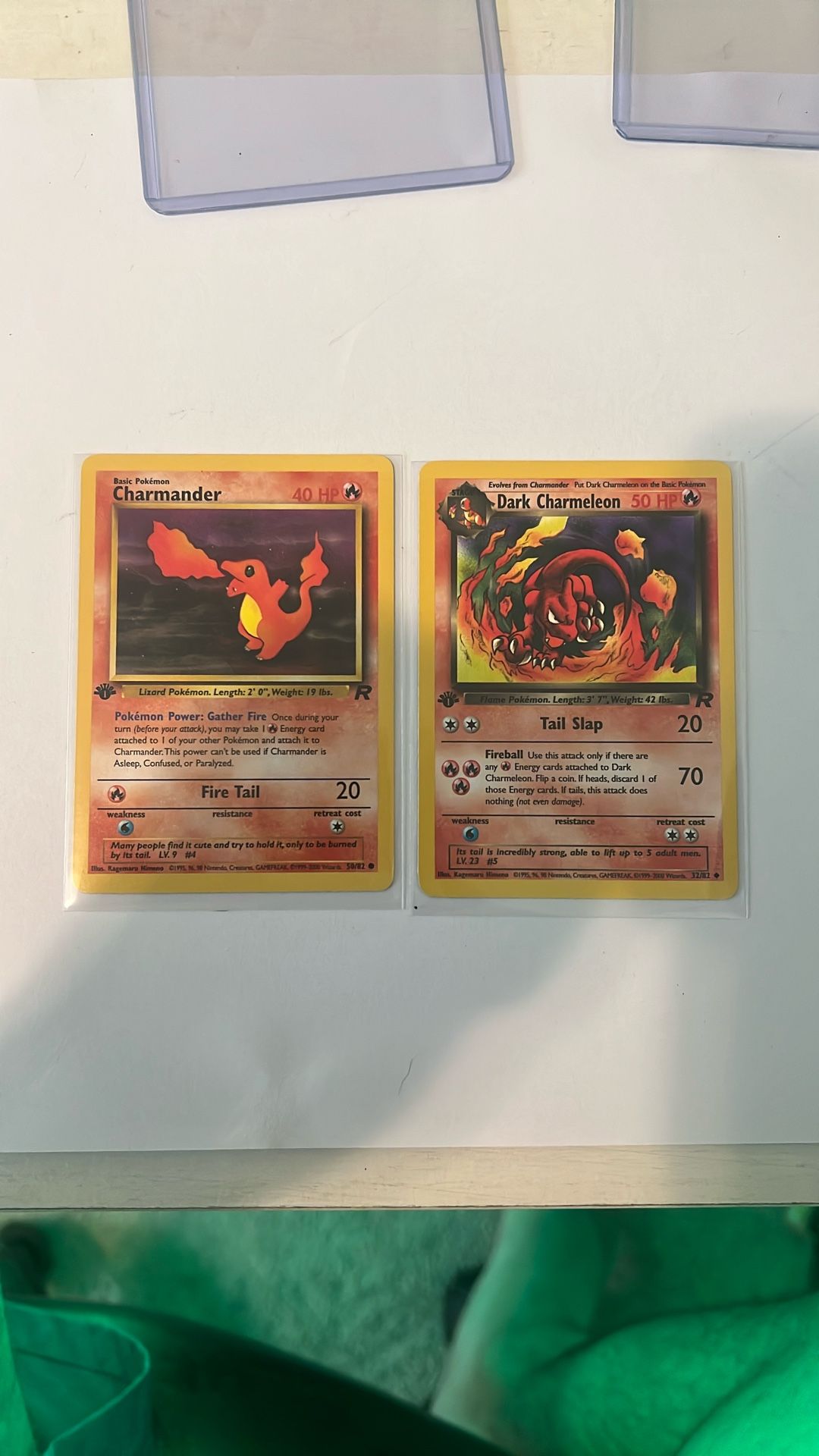 Two Pokémon 1st Edition Cards
