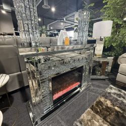 TV Stand And Fireplace 