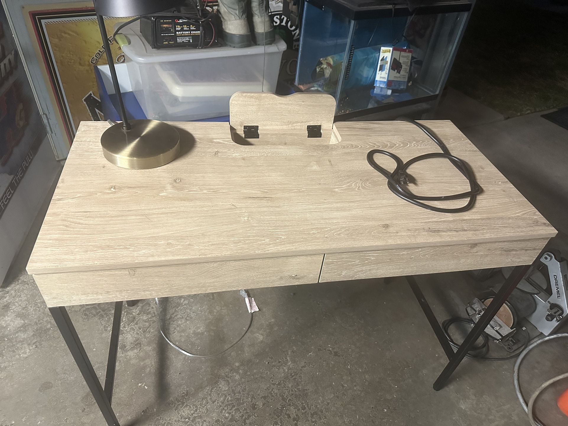 Desk And Lamp