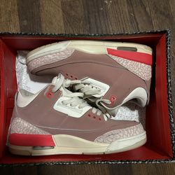 rust pink jordan 3