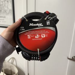 Master Lock 6ft Combination Cable Lock – Brand New
