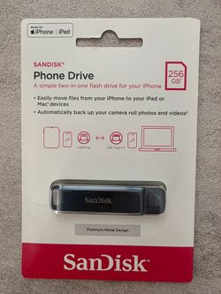 SANDISK - 256GB USB Flash Drive for iPhone NEW