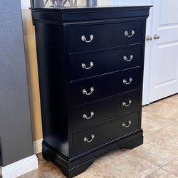 Black Tall Dresser 