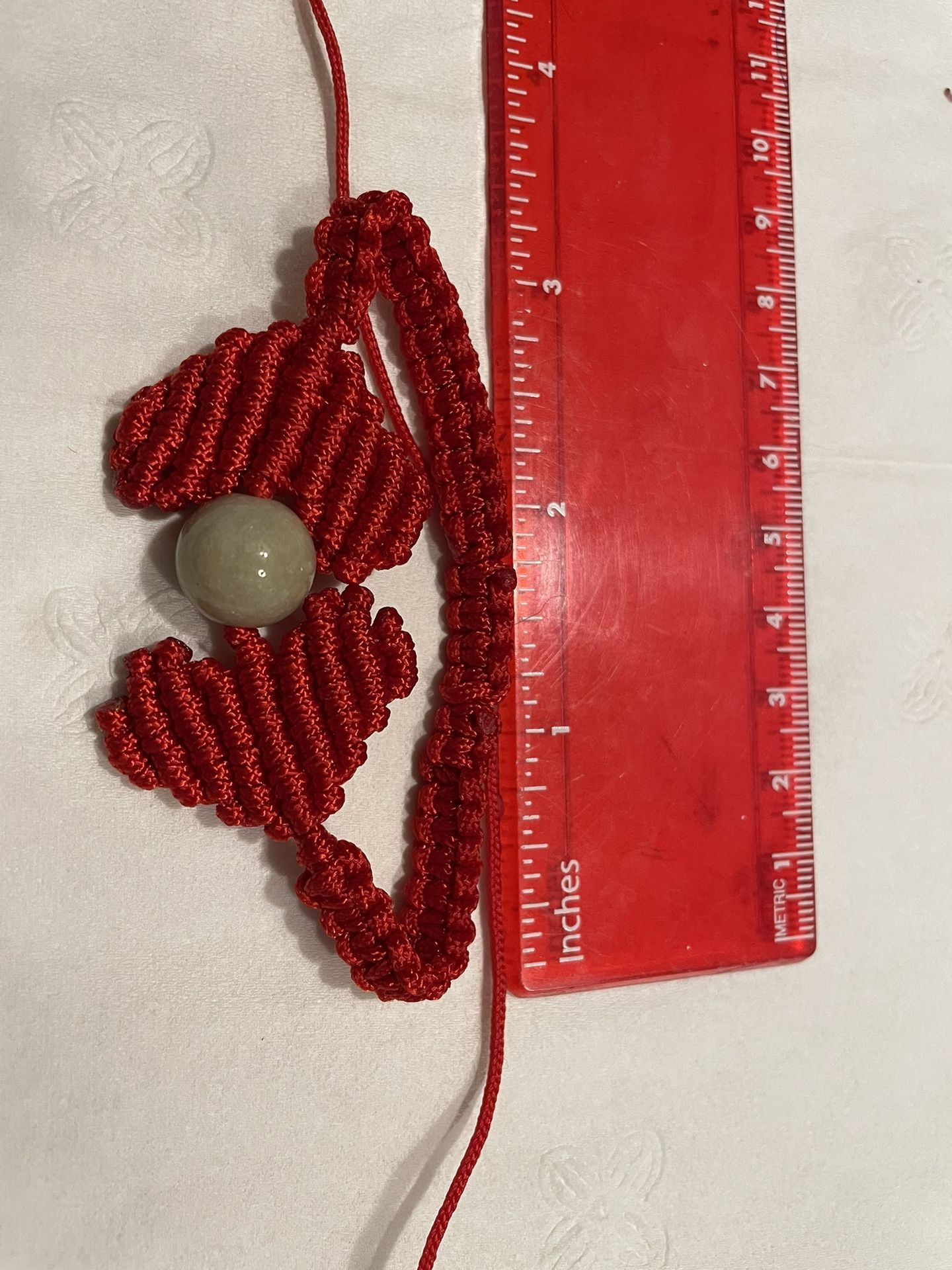 Handmade Jade And Heart bracelet 