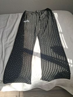 Men pants rhinestones