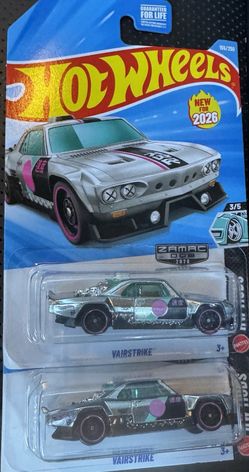 Hot Wheels 2026 Vairstrike ZAMAC 006 HW Mods 3/5 Chevy Corvair Lot of 2 Sealed
