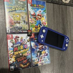 Nintendo switch like new with games