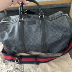 Gucci Black Carry On Duffle