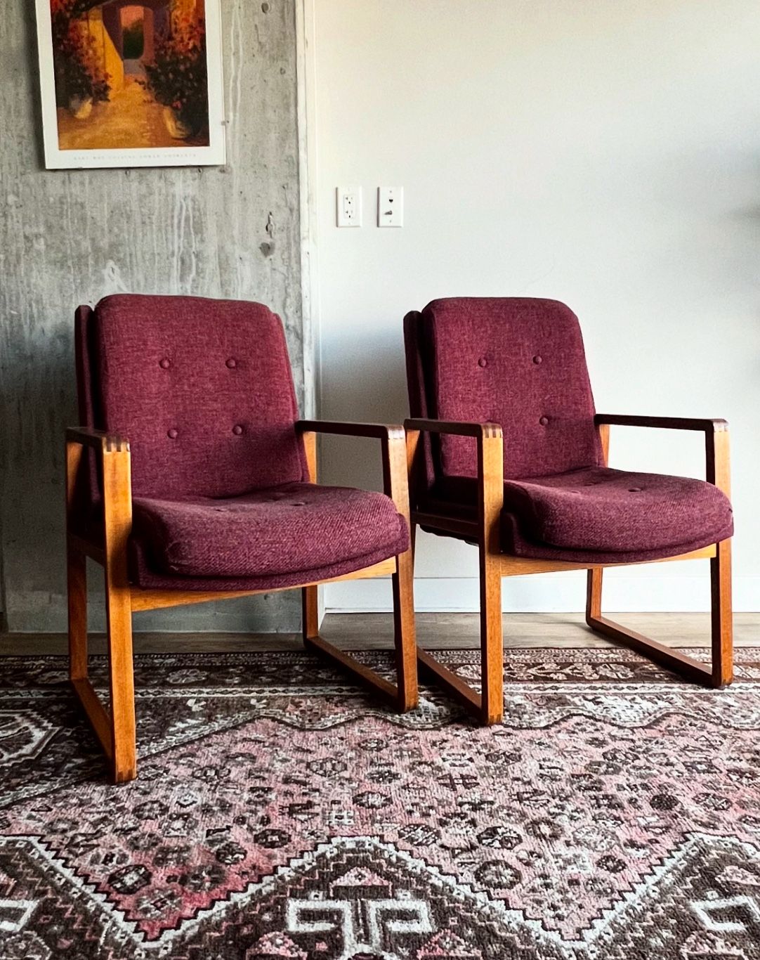 Two Vintage 1980’s armchairs