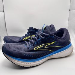 Brooks Glycerin 19 Shoes Mens Size 11 Blue Yellow Running Sneaker 1103561D443
