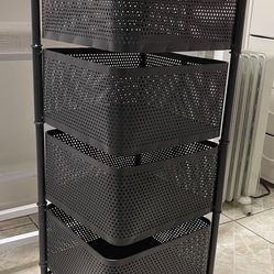 Kitchen Storage Rotating Rack /Wheels Multi Layers Brand New 