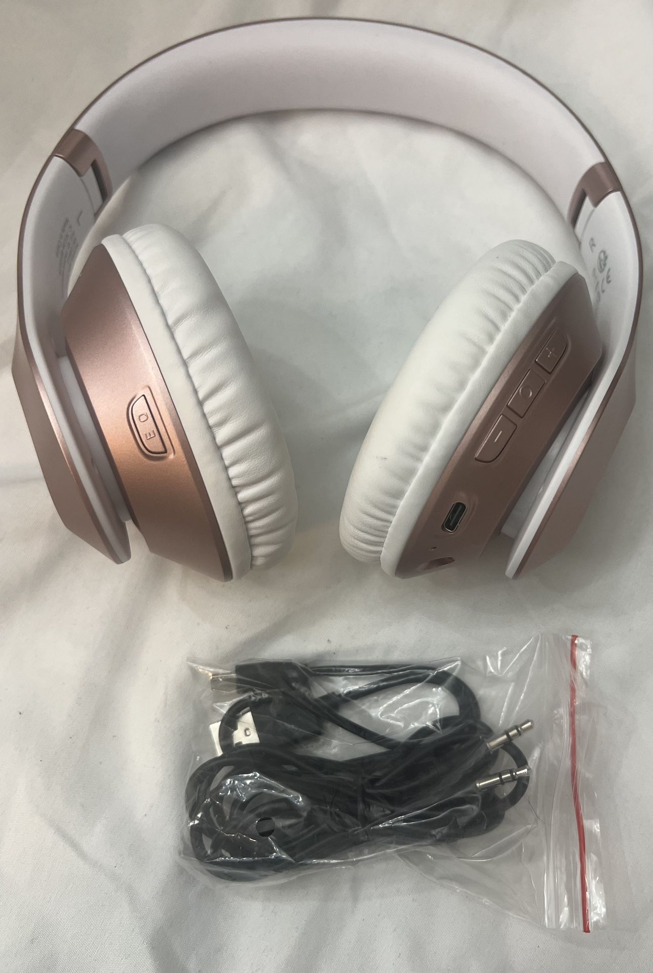 Wireless Bluetooth Headphones Over Ear 65H Playtime HiFi Stereo Headset with Microphone and 6EQ Modes Foldable