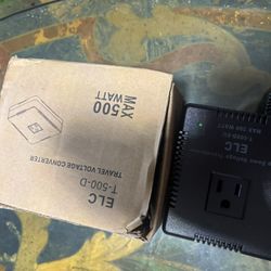 Travel Voltage Converter 500 Watts Maximum For Europe 