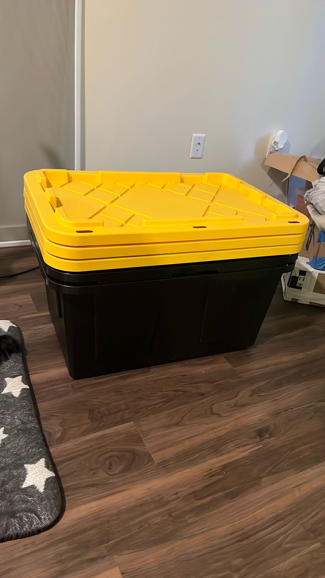 Three 27 Gal Storage bin Tote (Costco)