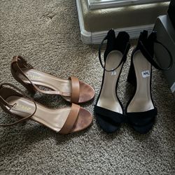 Brown & Black High Heels