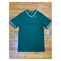 Nike Baseball VAPOR SELECT V-NECK JERSEY Green Men’s Size S New!
