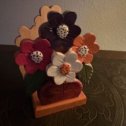 Authentic Wooden Napkin Holder from Mexico 