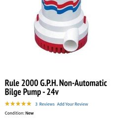 Bilge pump brand new