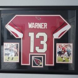 Framed Autographed Kurt Warner Arizona Cardinals Jersey – Hall of Fame QB #13