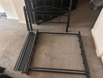 Twin Metal Bed Frame (Almost New)
