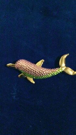 Dolphin brooch