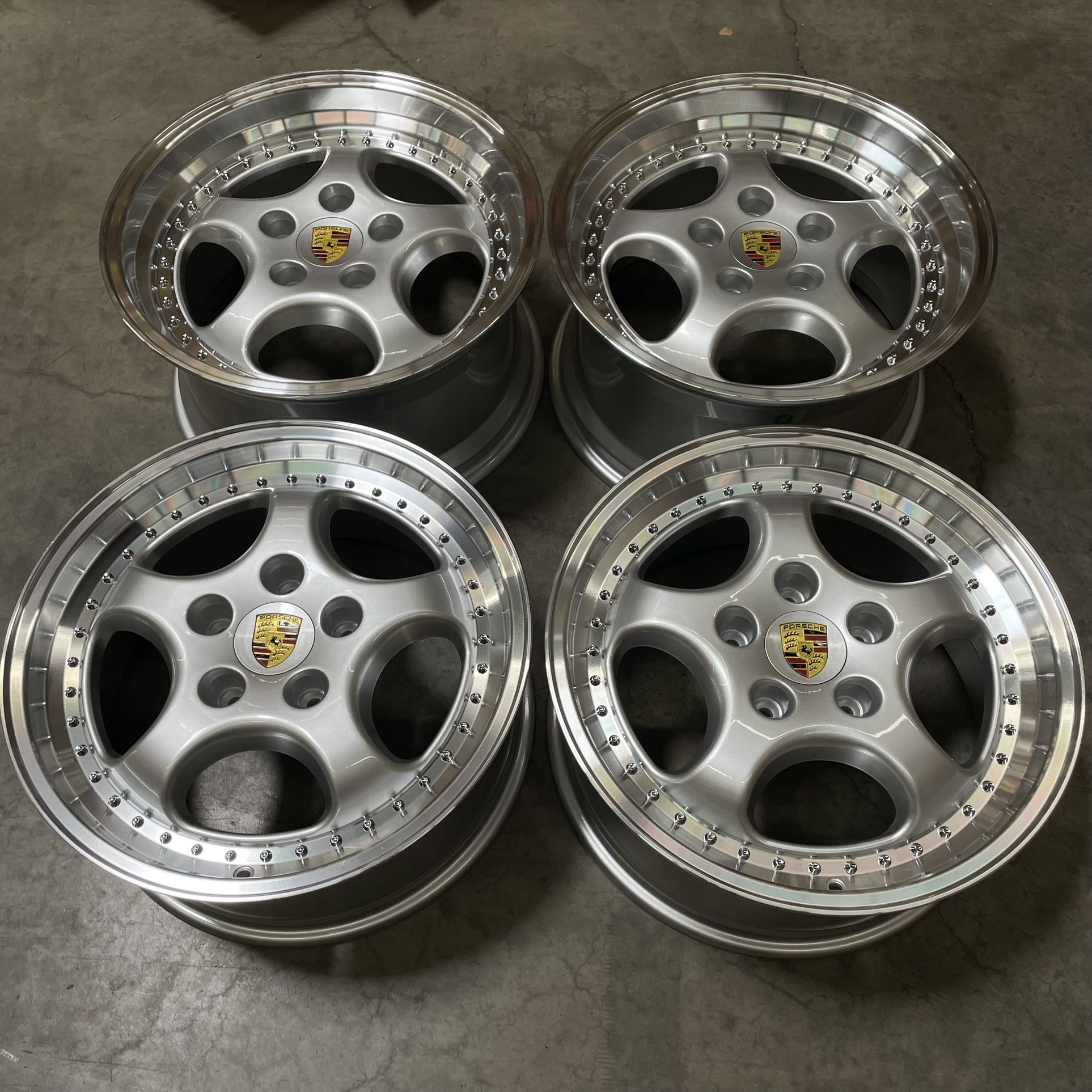 New 18” 2075 Porsche 911 Carrera 996 Rotary Forged Rims Wheels 18x8 +50 18x9.5 5 (5x130) CB:71.6 Brand New in Box Pickup in Baldwin Park / Shipping