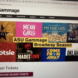 Broadway Show tickets!! ASU Gammage feat. Hamilton! 
