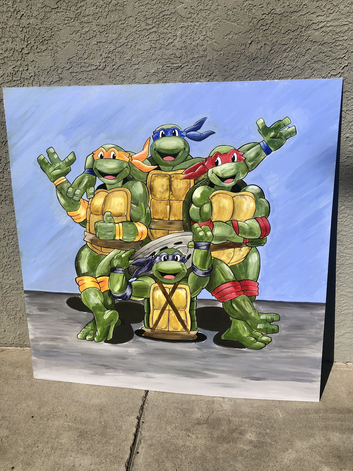 Teenage Mutant Ninja Turtles Acrylic Painting