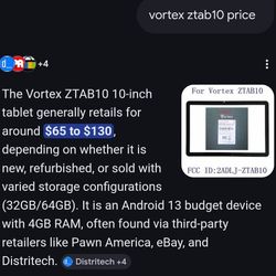 VORTEX TABLET IN GREAT CONDITION...