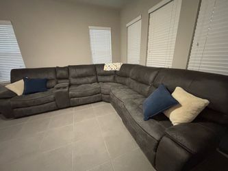 Soft/microfiber leather Sectional