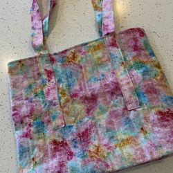  Colorful Quilt Handmade Tote Bag Christmas Gifts Pocket Padded New Pink Blue Gre   Custom orders available