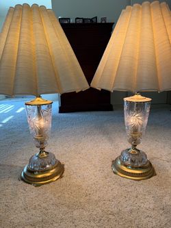 Cut Chrystal lamps