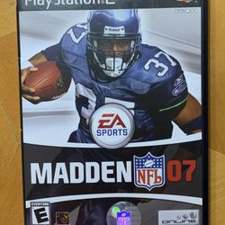 Madden 07 Sony PlayStation 2 NFL Video Game Football