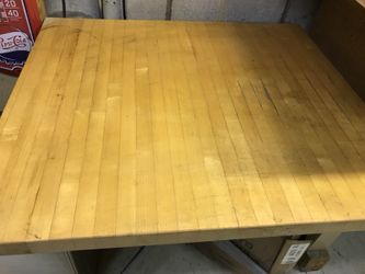 Butcher Block Square Table - 29x 34