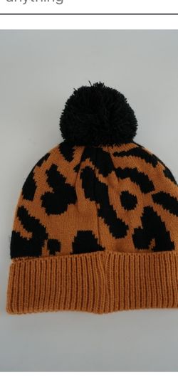 Women’s  Leopard Print Sweater Hats / New 
