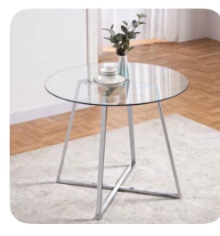 Round Glass Dining Table