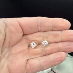 2 Carat Diamond Earrings. Valentines Day Special