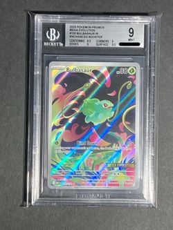 Pokemon Bulbasaur Illustration Rare Stamped  BGS 9 Mint - Mega Evolution Promos