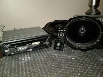 Sony model cdx-g3150up / JVC 2 way coaxial speakers model cs-dr620 peak power 300 watt 50w rms