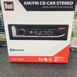 Dual XDC100BT, Car Stereo Head Unit radio with CD Player, Bluetooth, USB, MP3, Siri/Google Assist