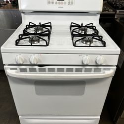 Hot Point 30”Wide Gas Range Stove In White