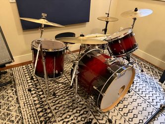 Pearl Decade Drum Kit Red Burst Finish