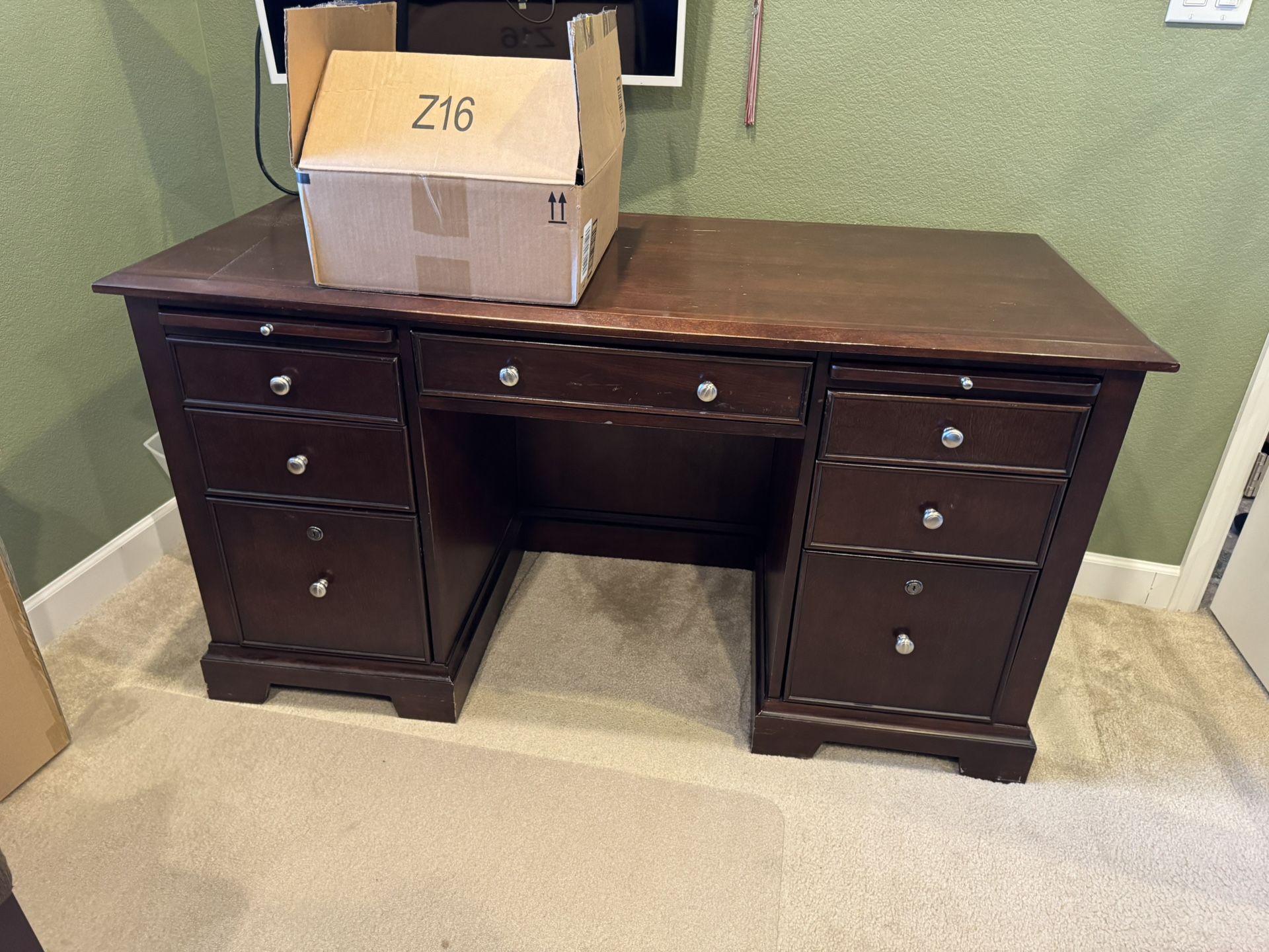 Dark Wood Office Furniture For Sale