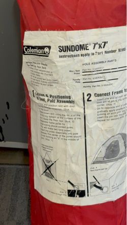 Coleman- 7’x7’ Sundome tent!