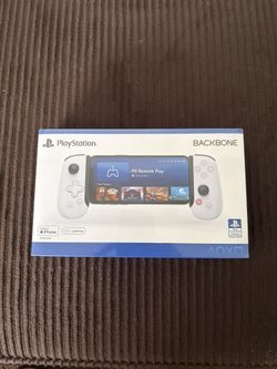 Backbone One PlayStation Edition mobile gaming controller for iPhone. 