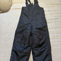 Toddler Black Snow Bib Size 3t
