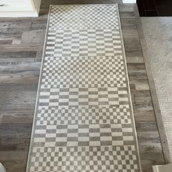 Runner Rug. Tan/ beige