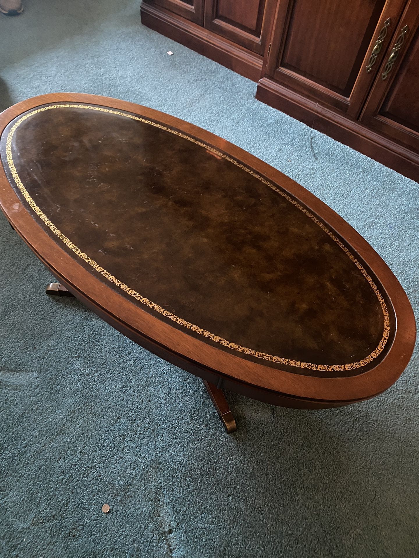 Oval Midcentury Coffee Table