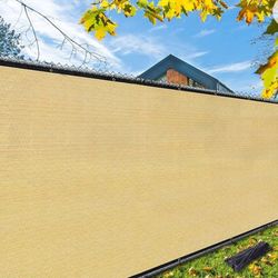 6'×50' (Sand Color) Privacy Fence Screen 