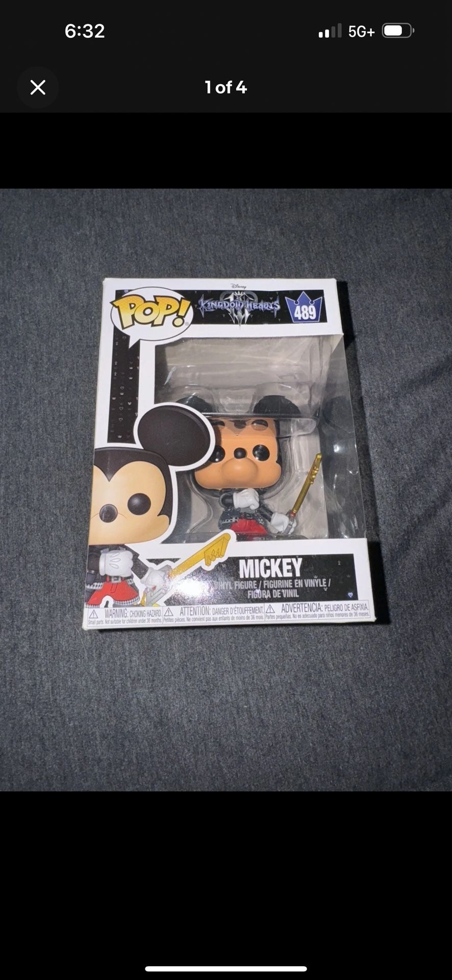 Funko POP! Disney Kingdom Hearts III 3 Mickey Mouse #489 Vinyl Figure